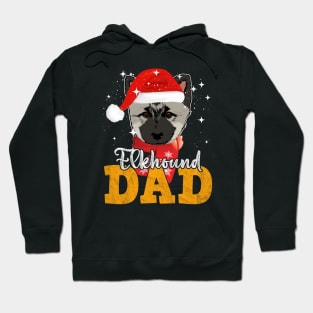 Norwegian Elkhound Dad Christmas Hoodie